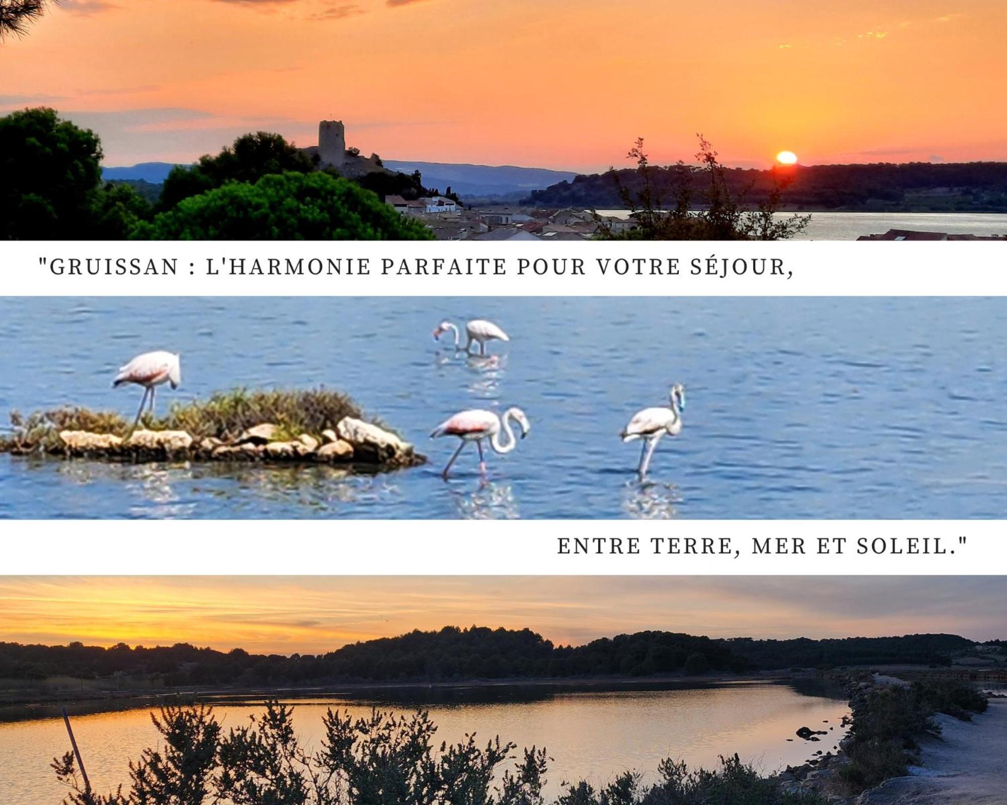 - L'Horizon Bleu - Cocon Romantique Avec Vue Mer Panoramique Gruissan Bagian luar foto